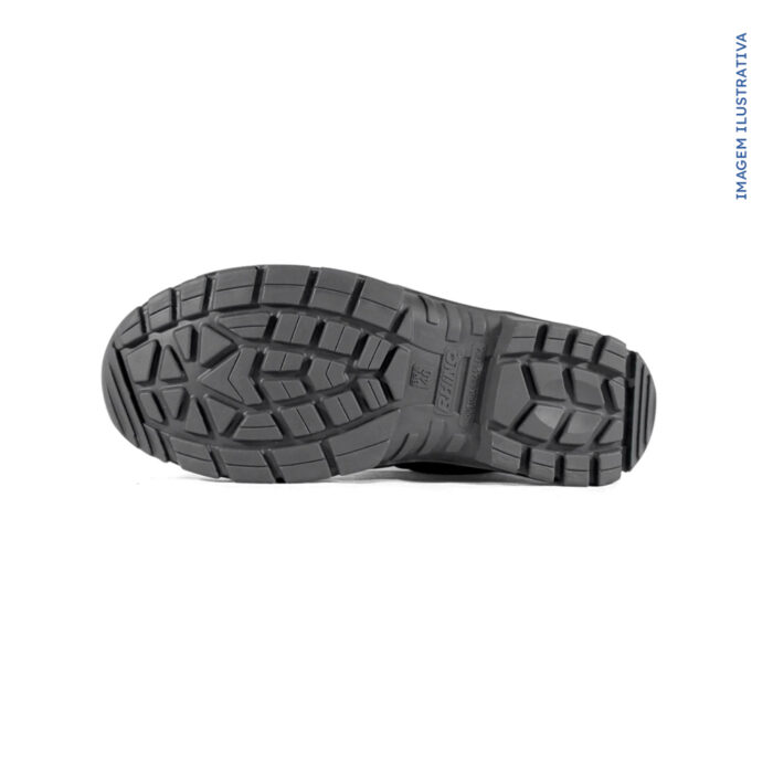BOTINA ELASTICO BIQ PVC PRETO LINHA COMFORT - Imagem 4